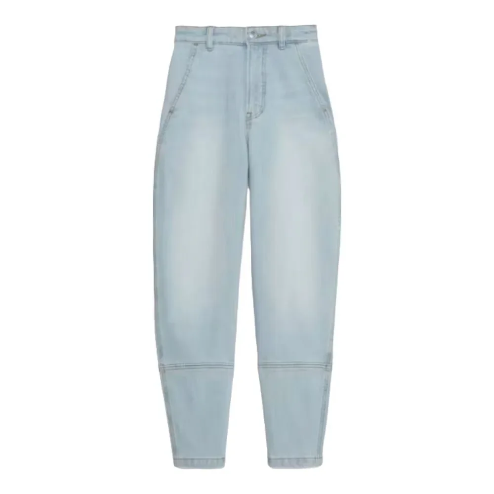 Everlane Light Blue "The UTILITY BARREL PANTS" High-Rise Ankle Pants Sz 4 $118 - Picture 2 of 16